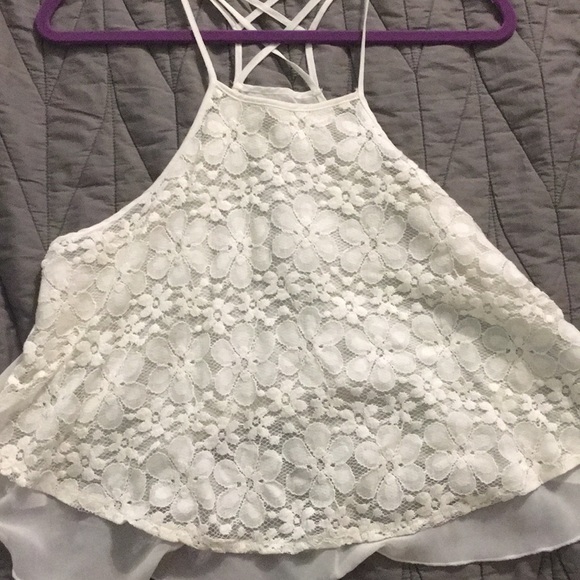 Hollister Tops - White blouse